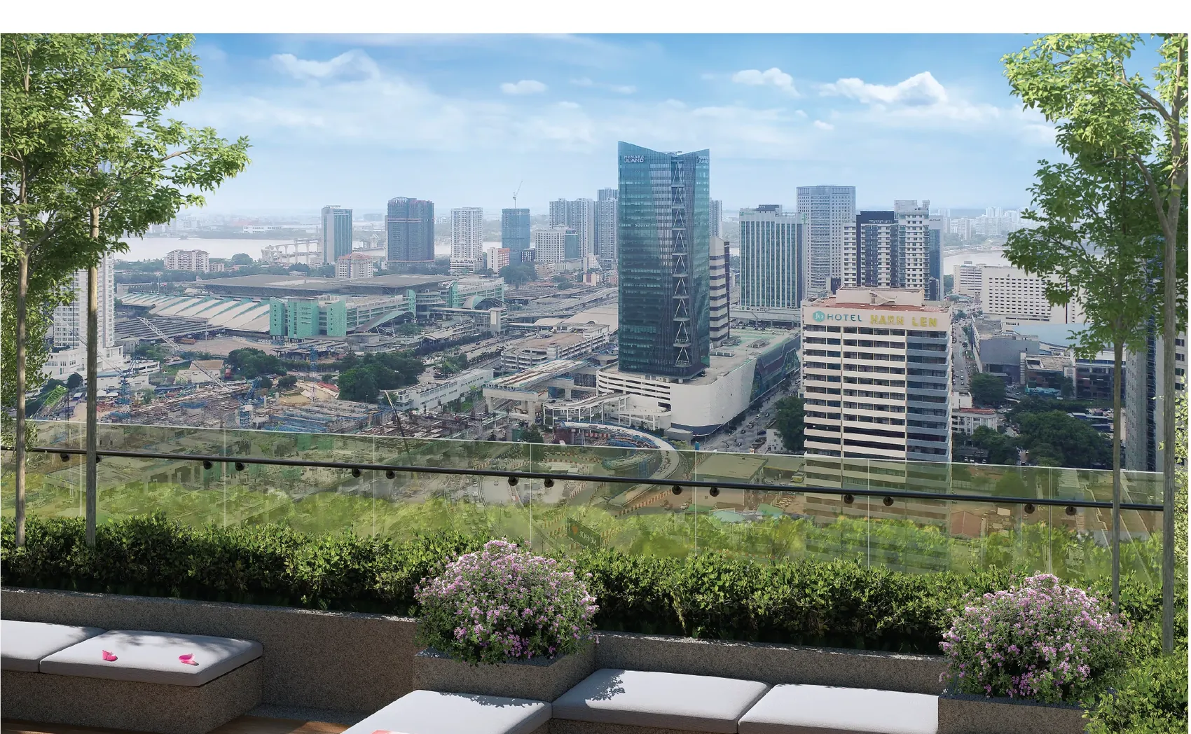 Sky Deck overlooking Johor Bahru